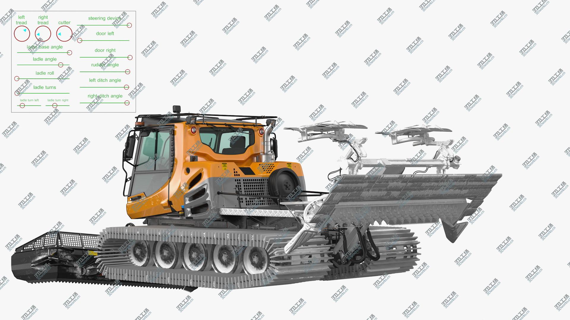 images/goods_img/20210319/3D Snowy Groomer Snowcat Rigged/2.jpg